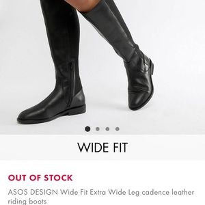 🆕 ASOS Wide width and wide calf Riding boots